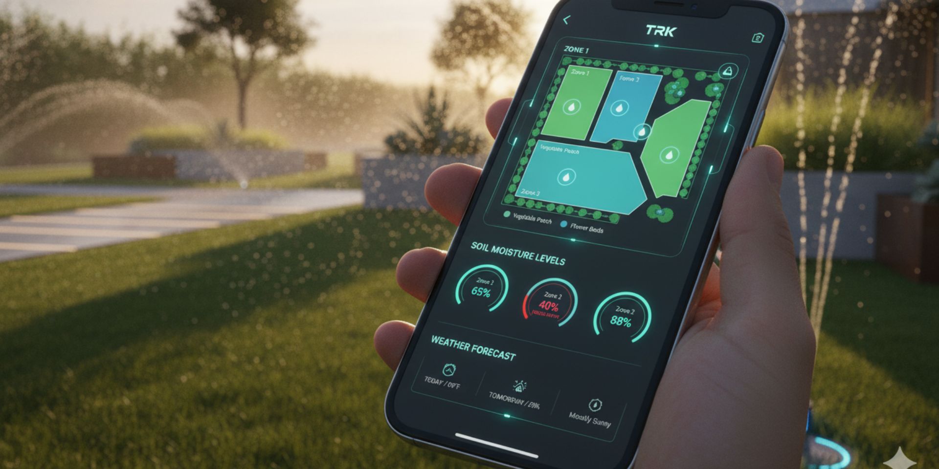 اپلیکیشن آبیاری هوشمند TRK