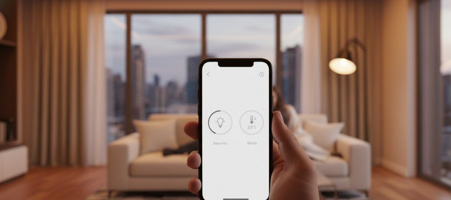 اپلیکیشن فارسی خانه هوشمند TRK روی موبایل