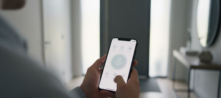 کنترل سیستم امنیتی خانه با اپلیکیشن موبایل TRK